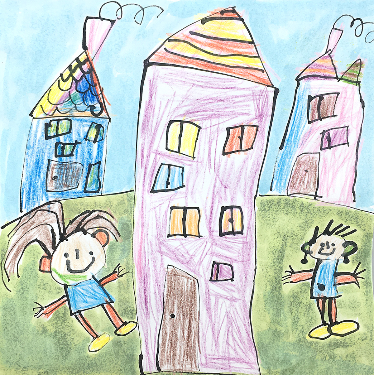 2. místo – Justýna Koukalová (5 let) - Dům, kde bydlím