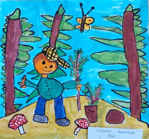 Johana Marková (5 let), „Děda vysázel les“, ZŠ a MŠ Lišov